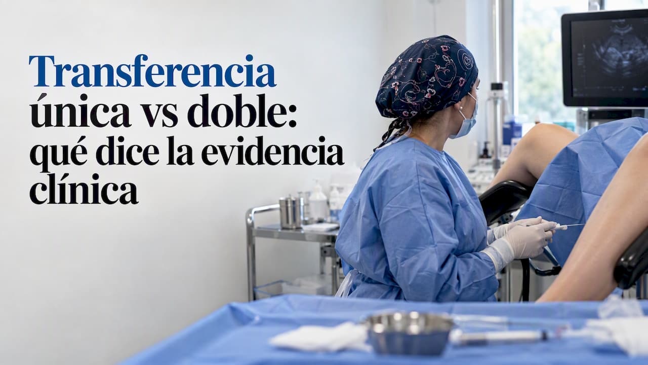 Transferencia única vs doble: qué dice la evidencia clínica