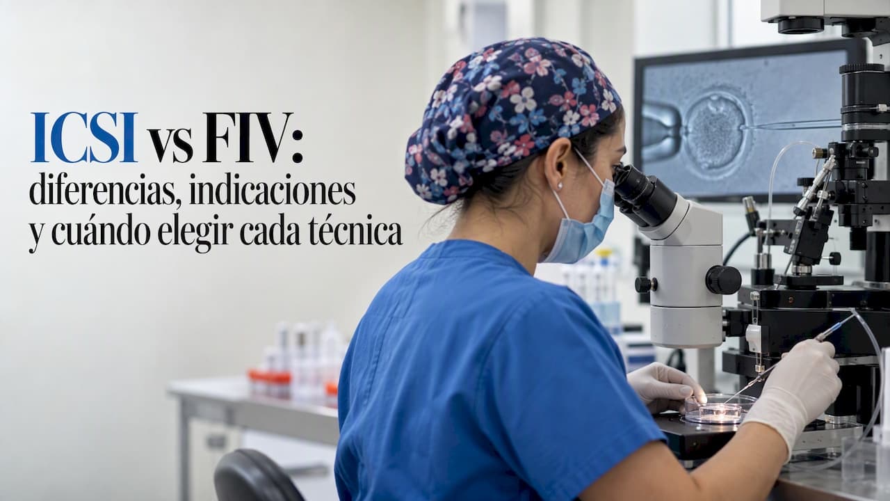 ICSI vs FIV: diferencias, indicaciones y cuándo elegir cada técnica