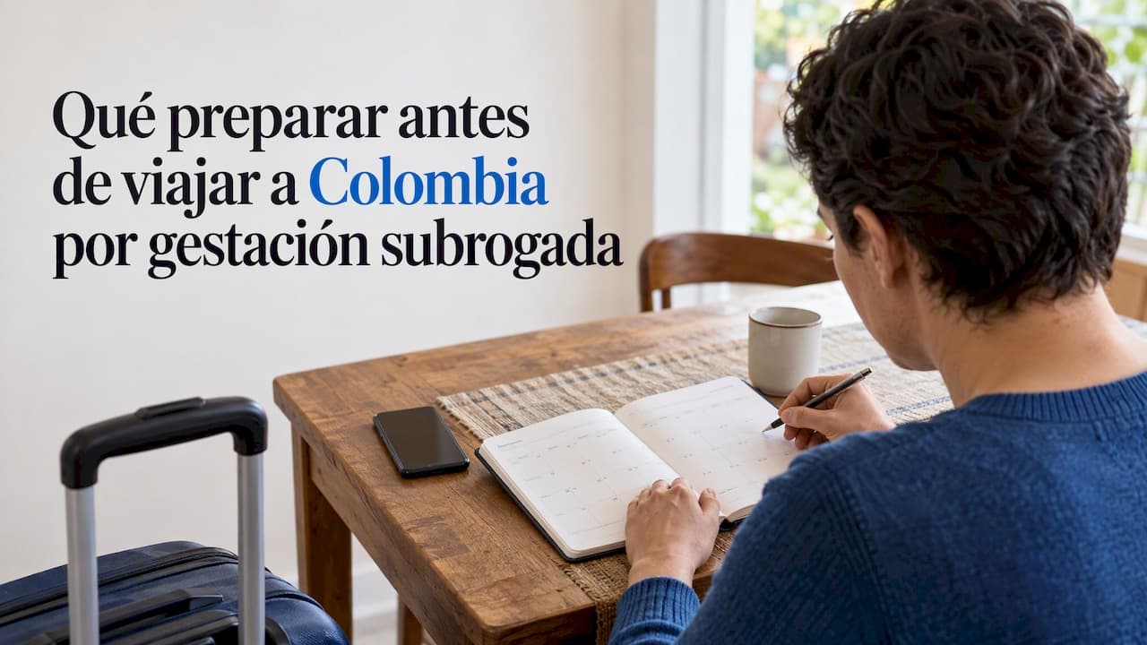Qué preparar antes de viajar a Colombia por gestación subrogada