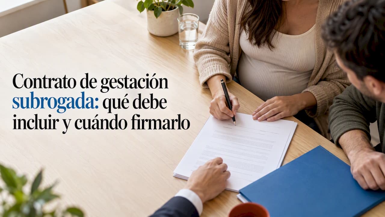 Contrato de gestación subrogada: qué debe incluir y cuándo firmarlo