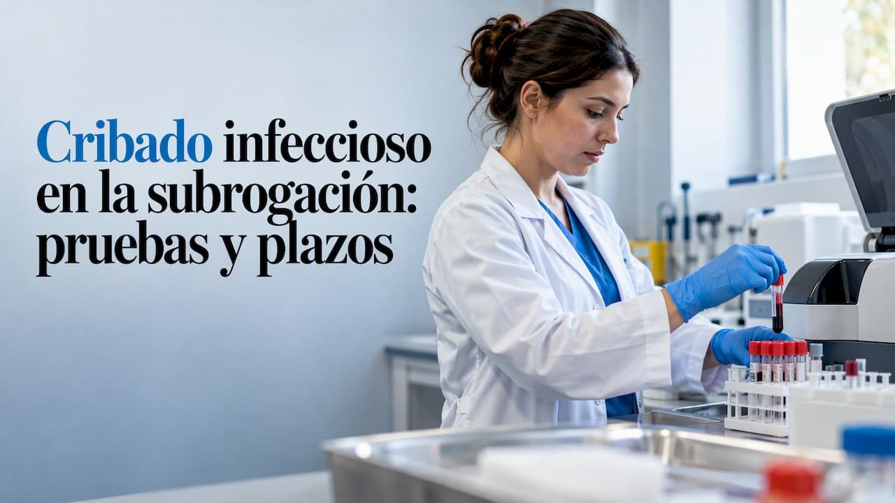 Cribado infeccioso en la subrogación: pruebas y plazos