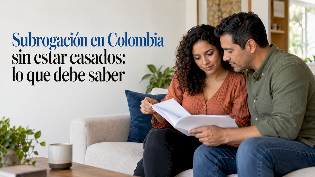 Subrogación en Colombia sin estar casados: lo que debe saber